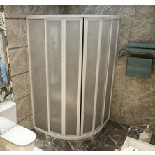 Nokta Duşakabin Teknesiz Plastik Mika Camlı Oval Duşakabin ND407