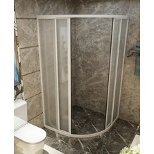 Nokta Duşakabin Teknesiz Plastik Mika Camlı Oval Duşakabin ND407