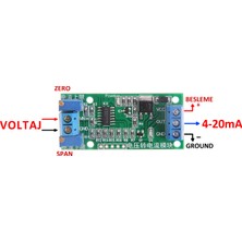 Robiz Voltaj To Akım Sinyal Çevirici Modül 0-5V 0-10V To 4-20MA