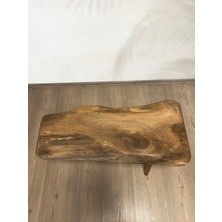 Kastawoods 2180020 Ceviz El Yapımı Kütük Orta Sehpa 76 x 30, Yükseklik:47
