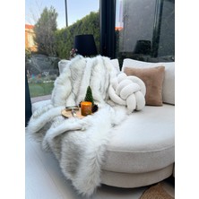 Peluş Örtü Kaymaz Koltuk Örtüsü Tibet Koltuk Örtüsü 200 x 75