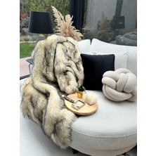 Peluş Örtü Kaymaz Koltuk Örtüsü Tibet Koltuk Örtüsü 200 x 75