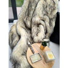 Peluş Örtü Kaymaz Koltuk Örtüsü Tibet Koltuk Örtüsü 200 x 75