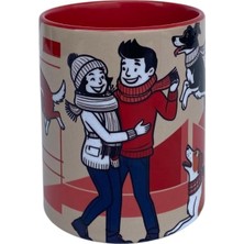 Dearenscom Dog Family Tasarım Baskı Kupa