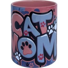 Dearenscom Cat Mom Tasarım Baskılı Kupa