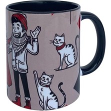Dearenscom Cat Family Tasarım Baskı Kupa