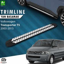 S-Dizayn VW Transporter T5 Uzun Şase TrimLine Gri Yan Basamak 255 Cm 2003-2015