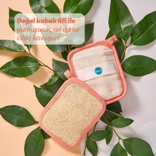 Doğal Sabun Dolgulu Banyo Kesesi Nektarin & Limon Otu