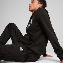 Puma Ess No. 1 Logo Poly Erkek Siyah Eşofman Altı 68264801