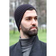 Bay Şapkacı Siyah Örme Bere 7563