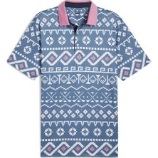 Puma Fair Isle Print Golf Polo Tshirt