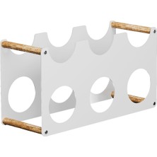 Tezgah Üstü, Masa Üstü 6'lı Metal Şaraplık