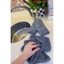 Manosta ( 3 Adet ) Mikrofiber Mutfak Temizlik Bezi 40*40 cm Leke Tutmaz Koku Yapmaz