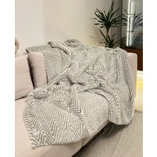 Peluş Örtü Kaymaz Koltuk Örtüsü Çizgi Desenli Koltuk Örtüsü 150 x 100 cm