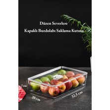 Pratik Kapaklı 5 Adet Buzdolabı Düzenleyici Dolap Içi Düzenleyici Organizer Saklama Kabı