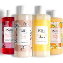 The Bath Factory Duş Jeli Seti ( Gold Aura - Turunç - Vanilya - Çilek )4 x 400 ml