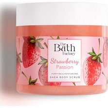 The Bath Factory Nemlendirici ve Arındırıcı Shea Vücut Peelingi - Çilek Aromalı 300 gr