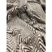 Peluş Örtü Kaymaz Koltuk Örtüsü Çizgi Desenli Koltuk Örtüsü 200 x 75 cm
