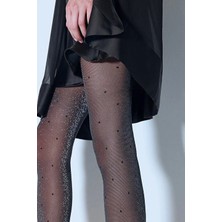 Penti Shiny Stil Siyah Külotlu Çorap