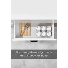 Lenora 12'li 24 Parça Etiketli ve Kilitlenebilir Hava Almaz Kapaklı Baharatlık-Saklama Kabı Seti Bej
