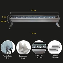 Wallwasher 24W 60 cm( Duvar Boyama)