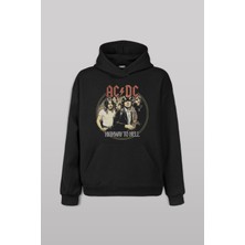 Siyah Ac/dc Angus Malcolm Young Hard Rock Ac Dc Gitar Guitar Kapüşonlu Hoodie