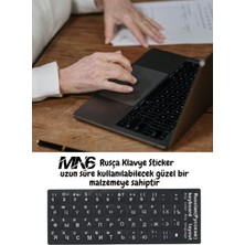 MN6 MR01 Rusça Klavye Sticker/Kaliteli Pvc-3 Adet/Rusça Ingilizce Klavye Etiketi-Rusça Pc Keyboard Sticker