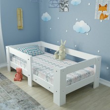 Vega Montessori Mdf Karyola Beyaz MY2 70X130 Yatak Uyumlu