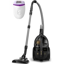 Philips Philips Torbasız Süpürge 900 Watt 5 Yıl Garantili Philips Epilasyon Hediyeli
