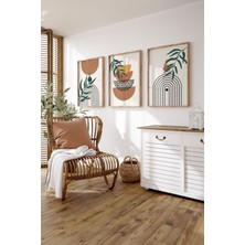 Artavessa Gerçek Ahşap Çerçeveli 3 Parça 3D Poster Tablo Seti - 3DARTSOHOSET130