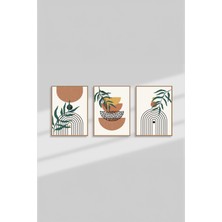 Artavessa 3 Parça Gerçek Ahşap Çerçeveli Tablo Seti - Artsycerceve6