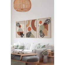 Artavessa Gerçek Ahşap Çerçeveli 3 Parça 3D Poster Tablo Seti - ERSY3SET21