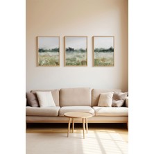 Artavessa Gerçek Ahşap Çerçeveli 3 Parça 3D Poster Tablo Seti - ERSY3SET5