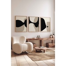 Artavessa 3 Parça Gerçek Ahşap Çerçeveli Tablo Seti - Artsycerceve8