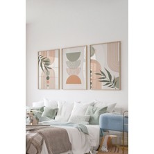 Artavessa Gerçek Ahşap Çerçeveli 3 Parça 3D Poster Tablo Seti - ERSY3SET24