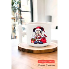 Tanem Yeni Yıl Yılbaşı Noel Tasarımlı T Kulp Seramik Kupa 2