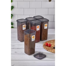 Austin 12'li 24 Parça Kare Erzak ve Bakliyat Saklama Kabı Seti 12X(1900 Ml)Etiketli