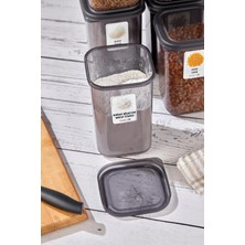 Austin 12'li 24 Parça Kare Erzak ve Bakliyat Saklama Kabı Seti 12X(1900 Ml)Etiketli