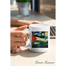 Tanem Filistin Tasarımlı Baskılı Kupa Bardak , Gazze Kupa Bardak , Küdüs Kupa Bardağı Klasik