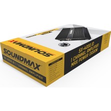 Soundmax SX-4000.1D 13.000 Watt Bas Kontrol Aparatlı Anfi