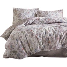 Clasy  Pamuk Ranforce Tek Kişilik Yorgan Uyku Seti La Nature V4 Yeşil