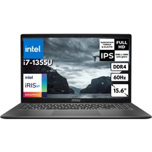 Msı Modern 15 I7-1355U 16 GB 512 GB SSD 15.6" Fhd Windows 10 Pro Notebook F13MG-098XTRBT58