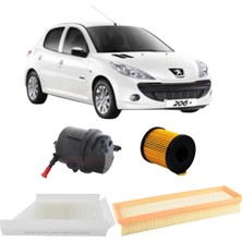Eurorepar Peugeot 206 1.4 Hdı Periyodik Bakım Filtre Seti 4'lü