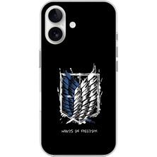 Dali Design Apple iPhone 16 Plus Uyumlu Şeffaf Kılıf Attack On Titan Tasarımlı 1