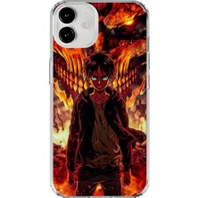 Dali Design Apple iPhone 12 Uyumlu Şeffaf Kılıf Attack On Titan Tasarımlı 3