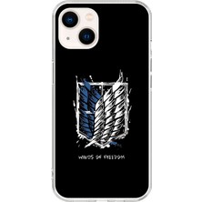 Dali Design Apple iPhone 14 Uyumlu Şeffaf Kılıf Attack On Titan Tasarımlı 1