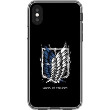 Dali Design Apple iPhone x Uyumlu Şeffaf Kılıf Attack On Titan Tasarımlı 1