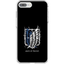 Dali Design Apple iPhone 8 Plus Uyumlu Şeffaf Kılıf Attack On Titan Tasarımlı 1
