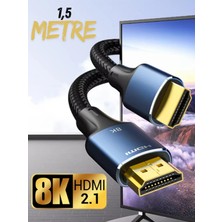 8k HDMI Hdmı HDMI Kablosu 2.1V Kablosu Premium Hdtv 8k 60hz 4K 120hz 7680P Yüksek Hızlı
