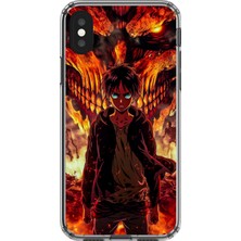 Dali Design Apple iPhone Xs Max Uyumlu Şeffaf Kılıf Attack On Titan Tasarımlı 3